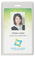 Vertical proximity card holder