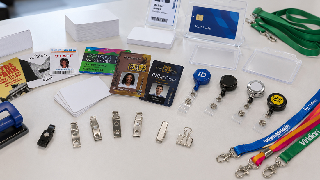Lanyards, badge reels, holders and clips for ID badges