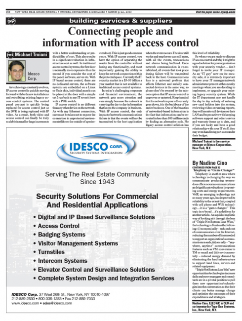 Connecting people and information with IP access control