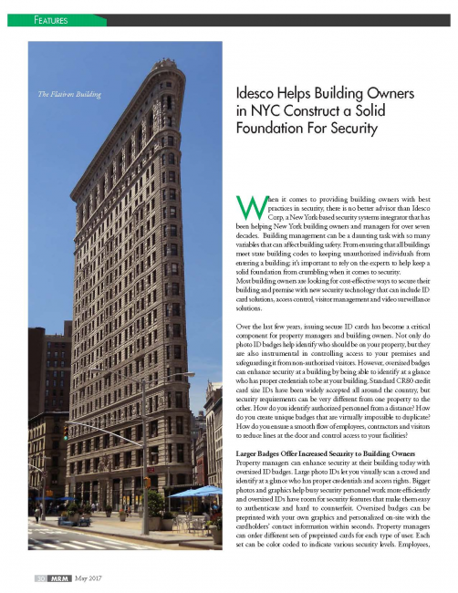 Idesco Helps Building Owners in NYC Construct a Solid Foundation For Security