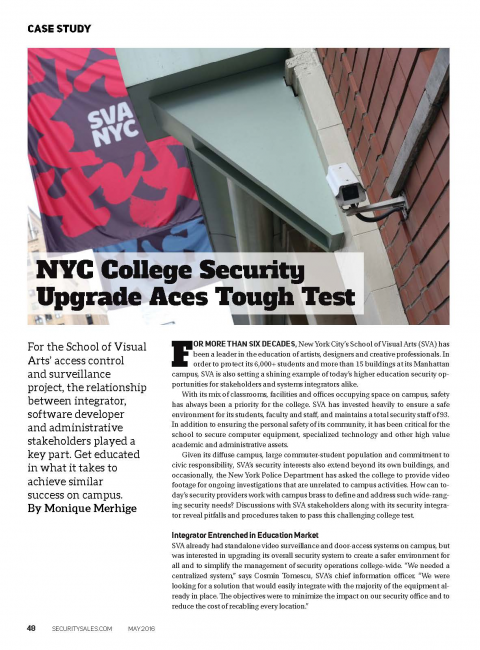 NYC College Security Upgrade Aces Tough Test