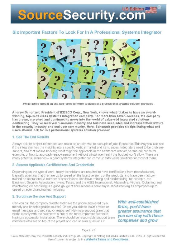 Six Important Factors To Look For In A Professional Systems Integrator
