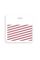 Slotted Expiring Badge Back with Printed White Bar
