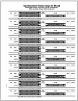 Visitor Sign-In Book (Pack of 5)
