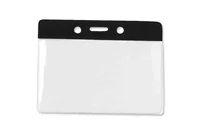 Horizontal Badge Holder with Color Bar, Data/Credit Card Size