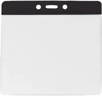 Horizontal Badge Holder with Color bar, Extra Large
