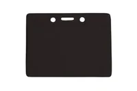 Horizontal Vinyl Badge Holder with Color Back, Data/Credit Card Size