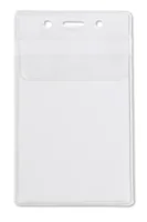 Vertical Badge Holder with Fold-Over Flap