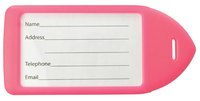 Neon Rigid Plastic Luggage Tag Holder