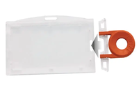 Clear Plastic Locking Card Holder Horizontal and Vertical