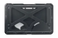 B-Holder Metallic Blue 3-Card Rigid Plastic Horizontal Holder