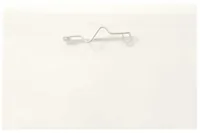 Horizontal Name Tag Holder with Pin Back, Convention Size