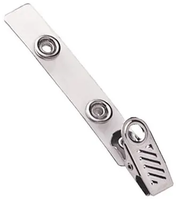Clear Vinyl Strap Clip with 1-Hole