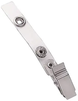 Clear Vinyl Strap Clip with NPS Knurled Grip Clip