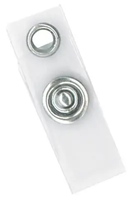 Clear Vinyl Strap Clip with 3 Metal + 1 Brass Part