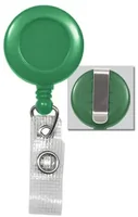 Badge Reel with Reinforced Vinyl Strap & Belt Clip