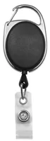 Carabiner Badge Reel with Clear Vinyl Strap