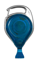 Carabiner Style Badge Reel Translucent Blue