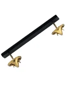 Vinyl Double Post Military Ribbon Bar with Brass Clutches