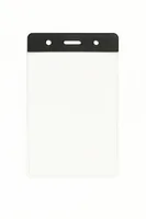 Vertical Data/Credit Card Size Holder With a Top Bar