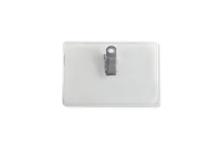 Premium Vinyl Badge Holder - Clip-On, Credit/Data Card Size