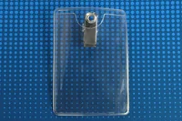 Premium Vinyl Clip-on Badge Holder