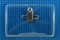 Premium Vinyl Horizontal Pin/Clip-on Badge Holder