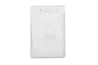 Premium Vinyl 1Pocket Holder with Slot & Chain Holes - Credit Card Size
