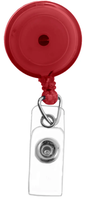 Round Badge Reel With Strap And Swivel Clip (Translucent)