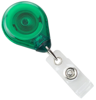 Premium Badge Reel With Strap And Slide Clip (Translucent)