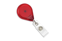 Premium Badge Reel With Strap And Swivel Clip (Translucent)