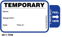 Sign-In TAB-Expiring Small Badges Book (50 pages/book)