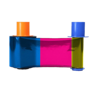 Fargo DTC1500 Full-color Ribbon Cartridge with Cleaning Roller YMCKO - 700 prints
