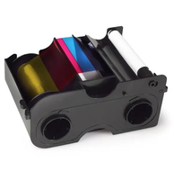 Fargo DTC1250e Color Ribbon with Cleaning Roller YMCKO - 250 prints