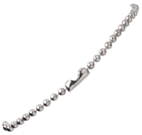 Nickel-Plated Steel Beaded Neck Chain, NC Series