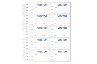 TEMPbadge® Non-Expiring Visitor Badge & Log Book (500 badges)