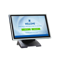 Workplace Visitor Management desktop stand kiosk. Includes software license, touchscreen and desktop mount