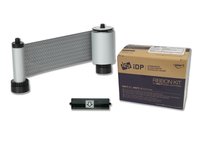 IDP SO Scratch-off mono ribbon with the disposable cleaning roller - 1200 cards/roll