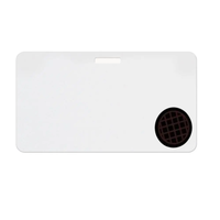 Large Thermal-Printable Badge with Expiring TIMEspot BACKpart - Clip-On - BLANK