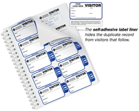 Visitor Agreement Badges Sign-In Book for Corporations