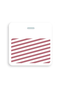 Slotted Expiring Badge Back with Printed White Bar