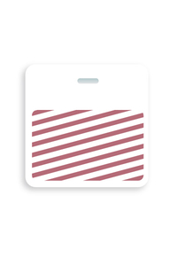 Slotted Expiring Badge Back with Printed White Bar