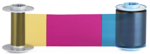 Fargo HDP6600 Full-color RBN2 YMCKK ribbon with two resin black panels – 600 images