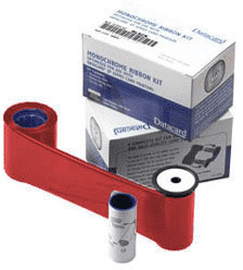 DataCard Graphics Red Monochrome Ribbon Kit