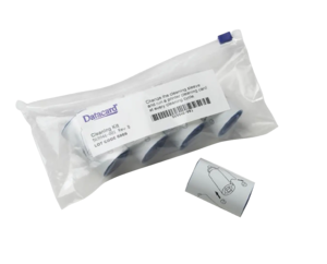 Entrust Retransfer Cleaning Kit, Adhesive, (5) Sleeves per Pack (Adhesive coated sleeve/roller for continuous card cleaning.)