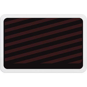 Adhesive Expiring Badge Back with Red Bars