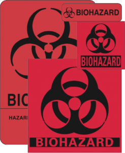 Biohazard Warning Label