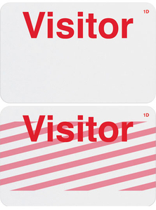 Onestep Self-expiring Timebadge (1-Day) Pre-Printed "Visitor"