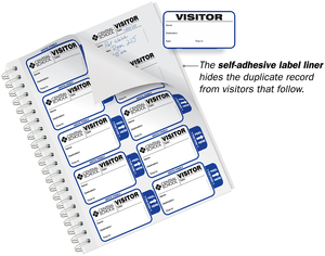 Most Popular Extra Small Visitor Badge Sign-In Book for Schools