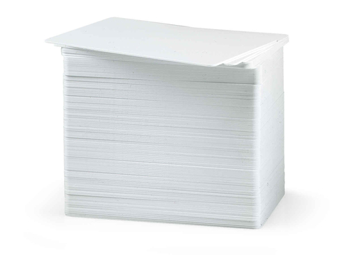 White PVC ID cards